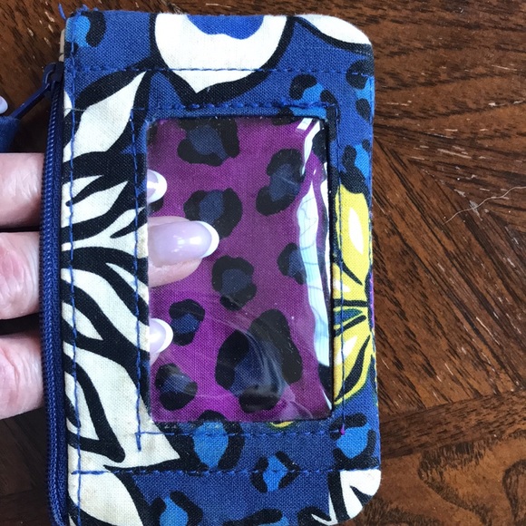 Vera Bradley Bright Floral ID Case and Lanyard - Picture 3 of 11